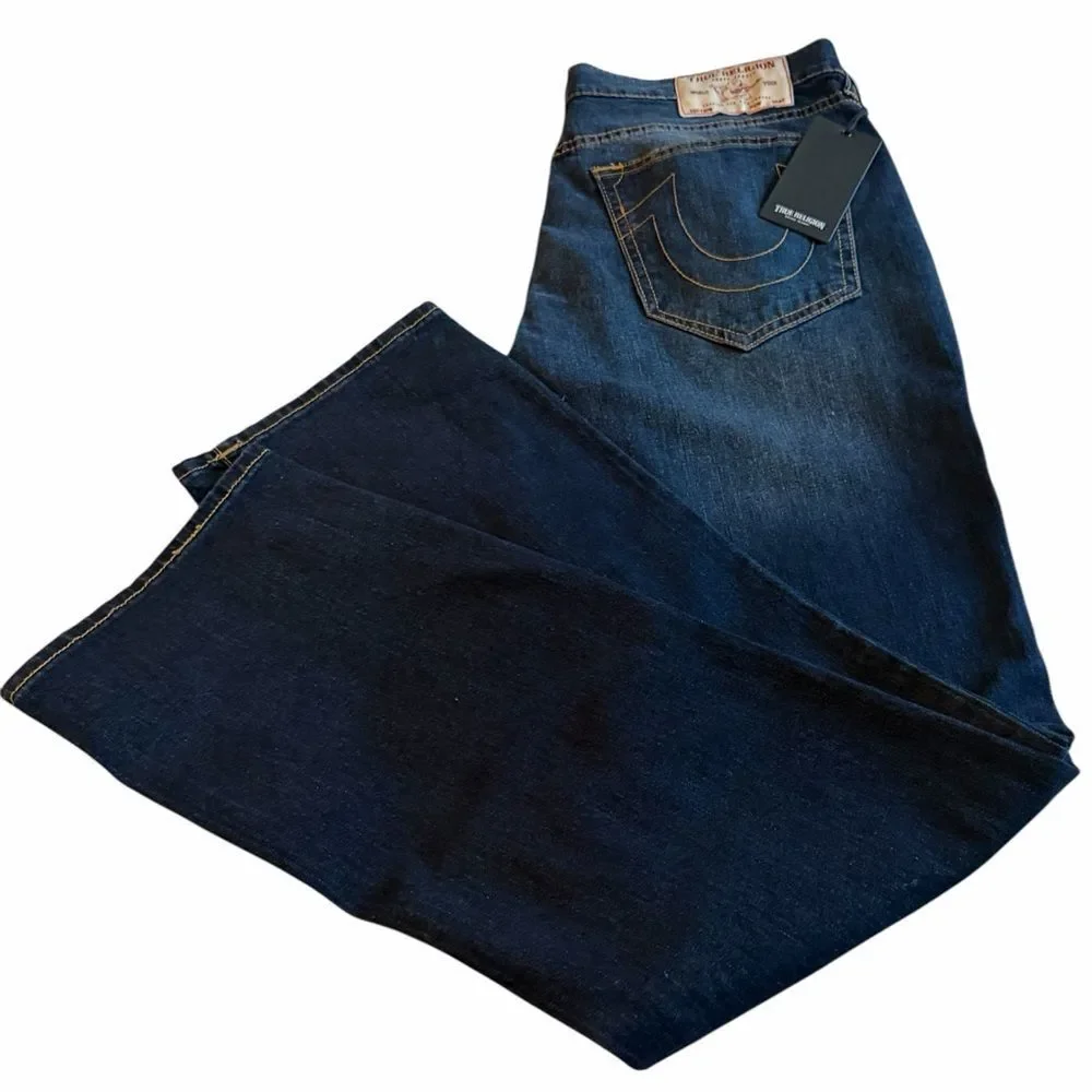 NWT True Religion Ricky Men's Straight Jeans W34/L34